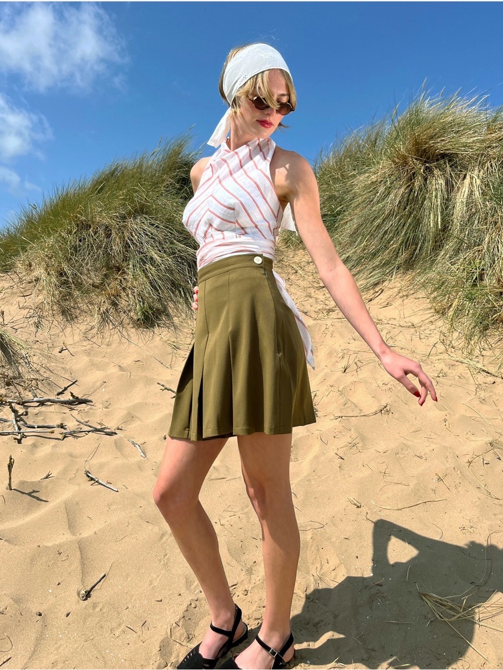 House of Foxy 30s-Style Pleated Shorts